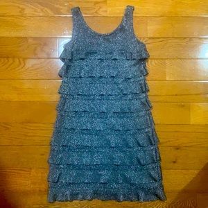 Girls Silver Medium Dress